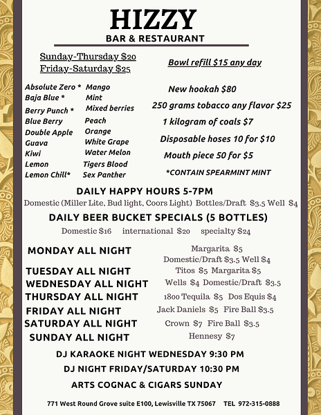 Hizzy Bar and Restaurant