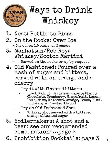 Ryes Craft Beer & Whiskey
