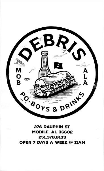 Debris Po-Boys & Drinks