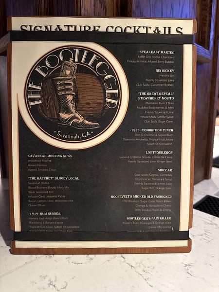 The Bootlegger Savannah Speakeasy