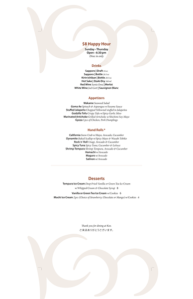 Koo Japanese Restaurant