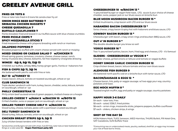 Greeley Avenue Bar & Grill