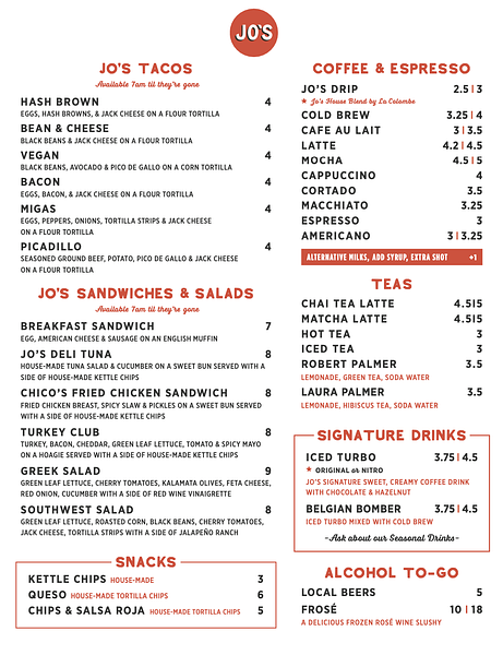 Jo's Coffee – Red River